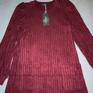 CHRISTMAS LONG SLEEVE SWEATER WITH POCKETS IN FRONT